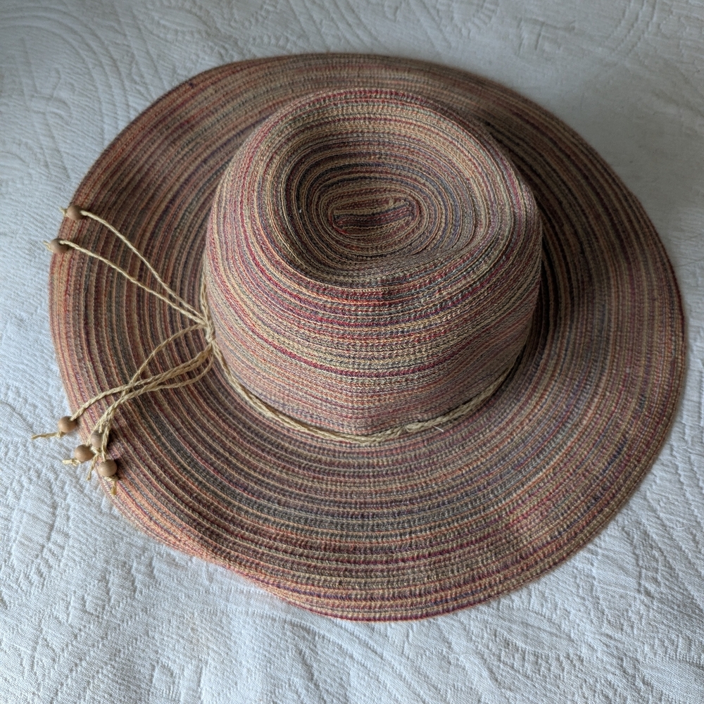 Unused Multicolor Straw Sun Hat